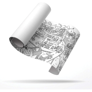 Раскраска 4 Метра - Город