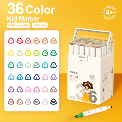 Mideer Dual Tip Markers - 36 Colors