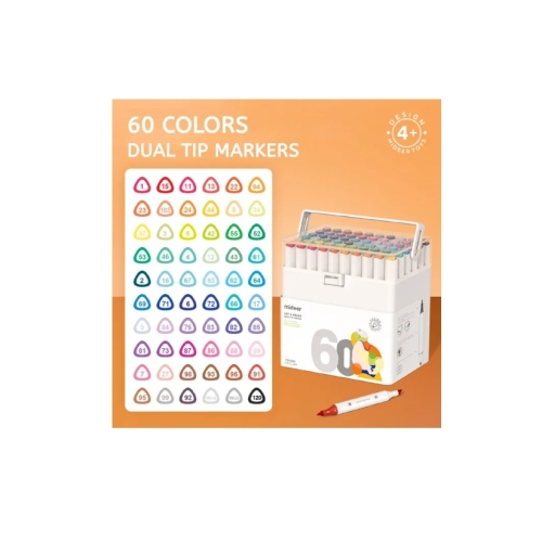 Mideer Dual Tip Markers - 60 Colors