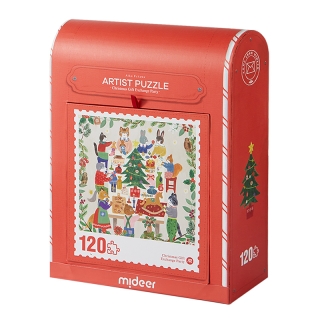 «Christmas Gift Exchange Party» — Это Рождественский Пазл Из 120 Деталей