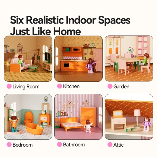 Mideer Wooden Dollhouse