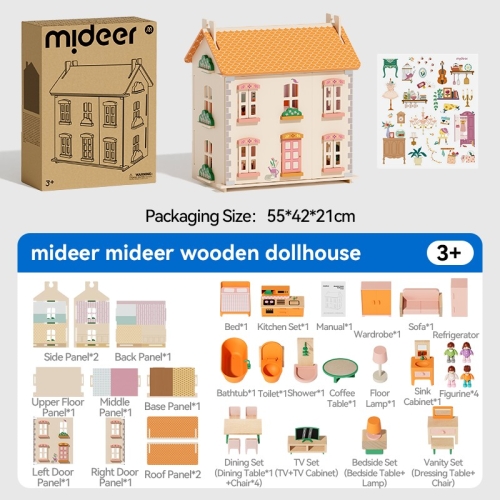 Mideer Wooden Dollhouse