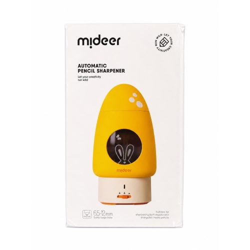 Mideer — Трёхотверстная Точилка С Контейнером, Жёлтая