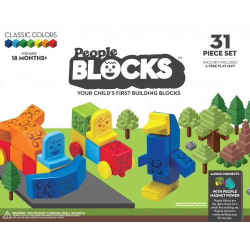 People Строительные Кубики People Block, 31 Шт. В Наборе Pb320