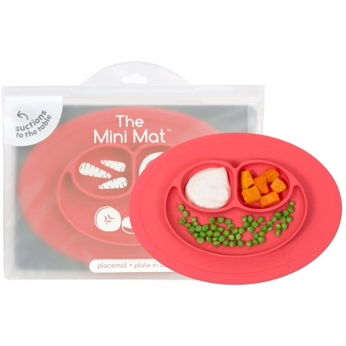 (Pcmmc004) Тарелка С Подставкой Цвет Коралл Ezpz Mini Mat