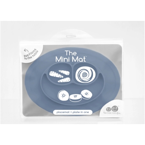 (Pcmmi001)Тарелка С Подставкой Цвет Индиго Ezpz Mini Mat