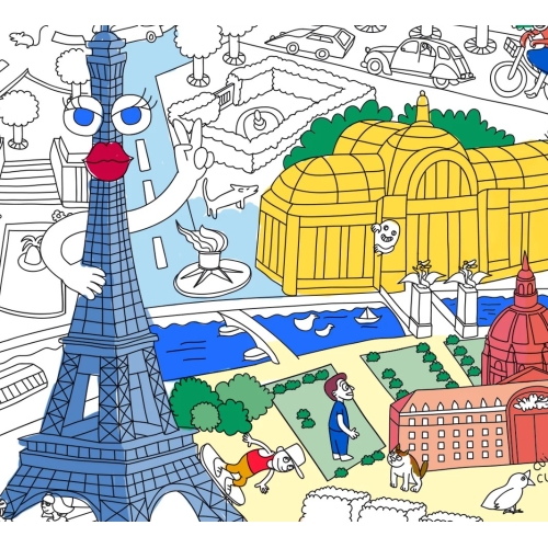 Poster A Colorier Paris