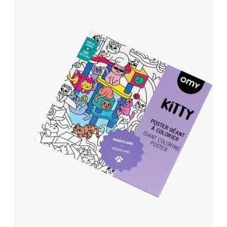Poster Geant A Colorier - Kitty