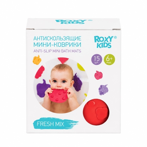 Мини-Коврики Антискользящие Для Ванны Fresh Mix, Цветные 15 Шт.