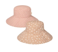 Daisy Gingham Reversible Sun Hat 3-6 Years