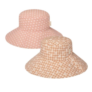 Daisy Gingham Reversible Sun Hat 3-6 Years