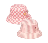 Candy Stripe Reversible Bucket Hat 3-6 Years