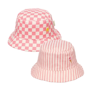 Candy Stripe Reversible Bucket Hat 7-10 Years