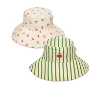 Cherry Kiss Stripy Reversible Sun Hat 3-6 Years