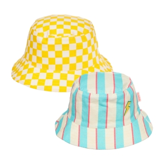 Lightning Stripe Reversible Bucket Hat 3-6 Years