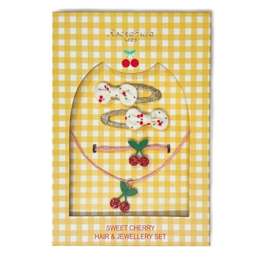 Набор Заколок И Украшений С Вишней