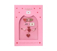 Love Hearts Hair And Jewellery Set