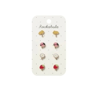 Spring Garden Clip On Earrings